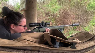 Griffin Armament Resistance 22M on a Ruger American Rimfire 22LR Host