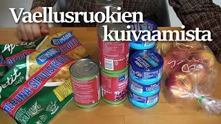 Lähdetään vaellukselle osa 1: Ruokien kuivaaminen