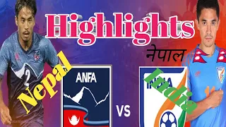 HIGHLIGHTS || Nepal Vs India || Saff U20 championship || Nepal vs India