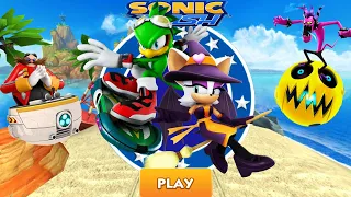Sonic Dash - Jet Vs Boss Battle Zazz VS Witch Rouge  VS Boss Battle Eggman All Characters