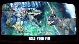 Jurassic Park Arcade Game 2 Player Closed Booth Style Gun Game: Captured All 3 Dinosaurs?