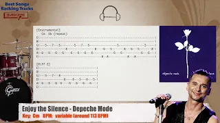 🥁  Enjoy the Silence - Depeche Mode Drums Backing Track with chords and lyrics