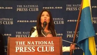 Ruslana - National Anthem of Ukraine | The National Press Club, Washington, USA 05.03.14