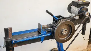 HomeMade Kinetic Log splitter (better than hydraulic?)