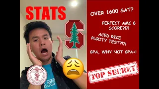 HIGH SCHOOL STATS OF A STANFORD STUDENT REVEALED!! NOT CLICKBAIT