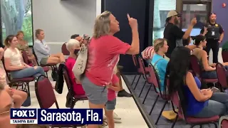 Outbursts interrupt Sarasota School Board meeting about masks