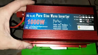 Реальное испытание инвертора на 1000W и аккумулятора на 12V-65 Ah. Газовый котёл 4.5 часа. 1.12.2022