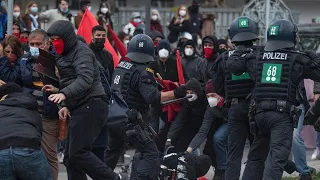 Ausschreitungen bei Mai-Demo in Frankfurt | hessenschau