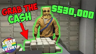 I STOLE MONEY From This Bank in GTA 5 Online | GTA 5 Online Loser to Luxury EP 13