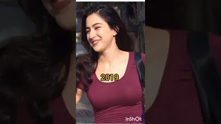 Evolution of Sara ali khan from 2011 to 2023#short#saraalikhan#viralvedio#trending