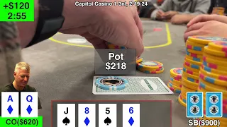 Drawing to the Nuts at Capitol Casino        poker vlog 194