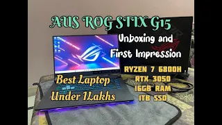 ASUS ROG STRIX G15 2022  Ryzen7 6800H + RTX 3050 UNBOXING AND FIRST IMPRESSION #UNBOXING #ROGSTIXG15