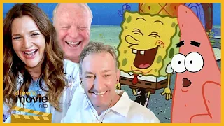 Drew Barrymore Talks Humor, Heart and Keanu Reeves with SpongeBob’s Tom Kenny and Bill Fagerbakke