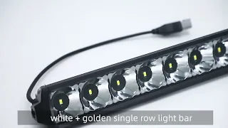 Aurora White&Yellow Dual-Color Led Light Bar