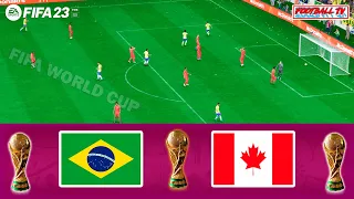 FIFA 23 - BRAZIL vs CANADA - FIFA WORLD CUP FINAL - FULL MATCH | PC Gameplay [4K]