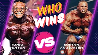 Tonio Burton VS Martin Fitzwater Physique Comparison