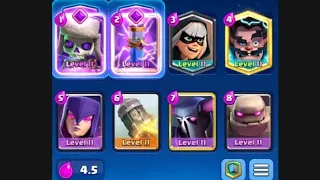 Clash royale but playing a deck with every elixir in grand challenge