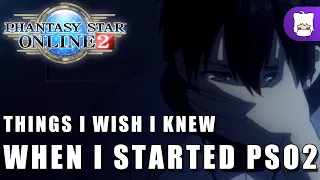 Things I wish I knew when I started playing PSO2