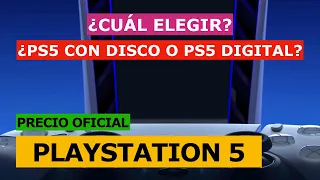 PRECIO oficial PLAYSTATION 5 💶 ¿Cual comprar: PS5 con disco o solo digital?