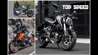 [Top speed]Yamaha MT 125/Honda CB125R/KTM DUKE 125