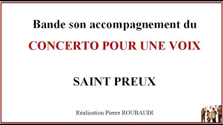 CONCERTO POUR UNE VOIX de SAINT PREUX - Accompagnement piano pour trompette Si b.