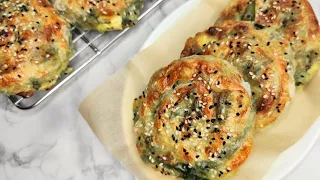 Spinach and Feta Filo Pastry | Turkish Borek | Easy Vegetarian Recipe