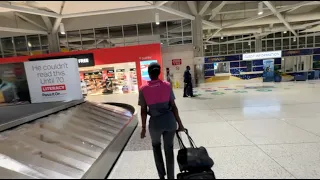 Saint Kitts to Barbados Airport Arrival on Caribbean Airlines 2024