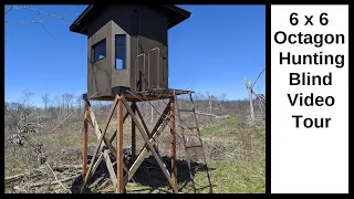 Octagon Deer Hunting Blind Tour - Elevated and Ready to Hunt!