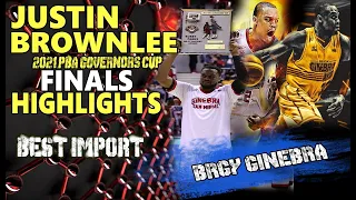 BEST of Justin Brownlee Finals Highlights | Best Import | Governor's Cup 2021