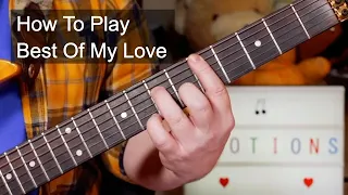 'Best Of My Love' The Emotions Guitar Lesson