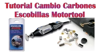 Cambio Carbones o Escobillas Motortool Dremel bauker makita dewalt, multiherramienta Dremel