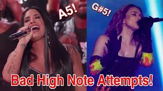 FEMALE SINGERS | Bad High Note Attempts!!