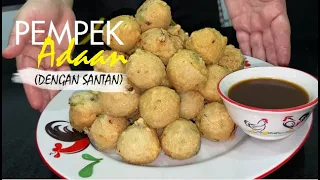 Cara buat pempek Adaan Ikan tenggiri, resep pakai santan, mudah  bikinnya, anti kempes