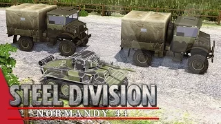 6th Airborne Arrives! Steel Division: Normandy 44 Beta Gameplay #47 (Carpiquet, 4v4)