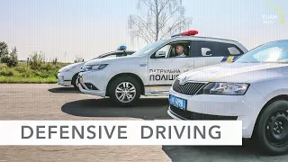 Defensive driving course for Ukrainian patrol police from EUAM