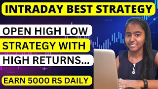 BEST INTRADAY TRADING STRATEGY WITHOUT ANY INDICATOR IN HINDI