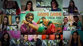 Saami Saami (Telugu) Video Song Ultimate Reaction Mashup | IconStarAlluArjun | RashmikaMandanna