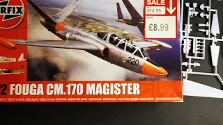 Airfix 1/72 Fouga CM. 170 Magister | unboxing review