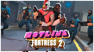 Hotline Fortress: Идеальное сочетание Hotline Miami и Team Fortress 2!