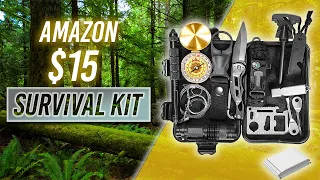 Amazon $15 Survival Kit Review.  How Bad Can It Be?