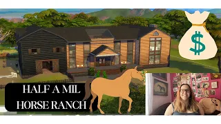 Half a Million Dollar Ranch Build Walkthrough - Sims 4 Horse Ranch