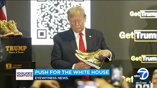 Trump launches sneaker line while on campaign trail