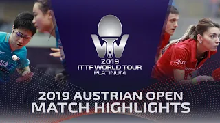 Jun Mizutani/Mima Ito vs Ovidiu Ionescu/Bernadette Szocs | 2019 ITTF Austrian Open Highlights (R16)
