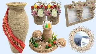 5 Jute craft ideas | Home decorating ideas handmade easy