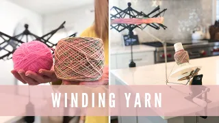 Two Ways to Wind Yarn - With a Yarn Swift and Ball Winder and Without