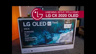 LG CX OLED Latest Model Unboxing, Setup Tips & Demo