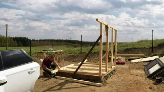 Budujemy szopkę na narzędzia cz. 1/ We are building a tool shed. Part 1