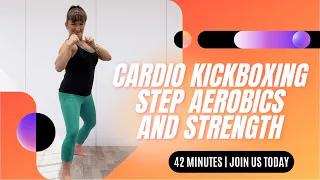 Dynamic Fusion: 42-Minute Workout with Intermediate Step Aerobics, Kickboxing, and Strength!