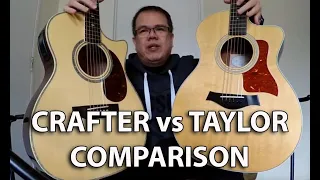 Taylor 214ce vs Crafter TC-035 Acoustic Guitars Comparison by Edwin-E