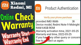 How to Check Mi mobile Warranty Online | Warranty Start Date & Warranty End Date of Xiaomi Redmi, Mi